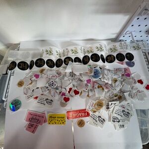 Assorted Thank You and Fragile Stickers